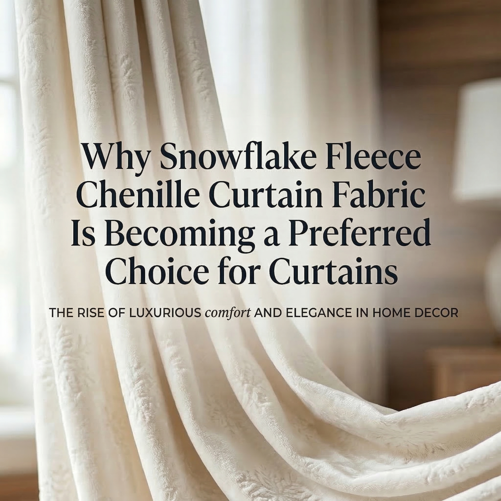 Hvorfor Snowflake Fleece Chenille Gardinstof bliver et foretrukket valg til gardiner