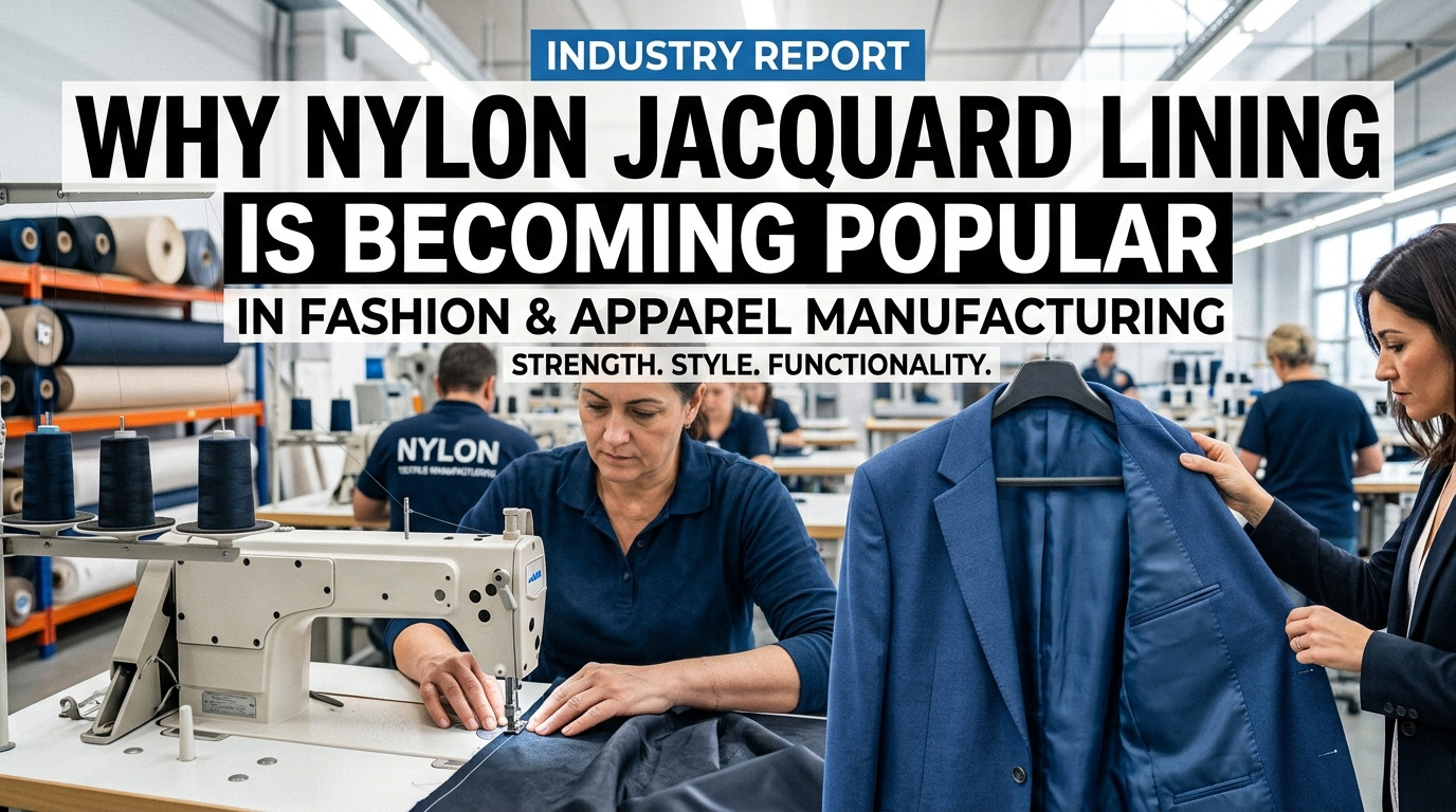 Hvorfor nylon jacquardforing er ved at blive populær inden for mode- og beklædningsfremstilling