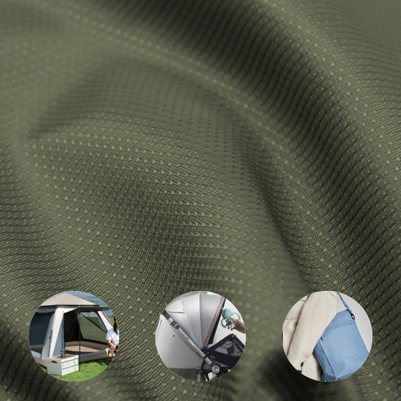 Polyester Jacquard Oxford stof