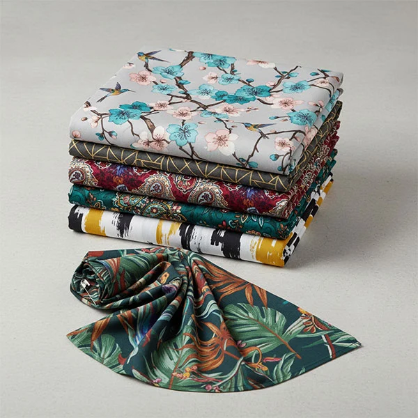 Polyester viskose trykt foring stof Polyester viskose trykt foring stof