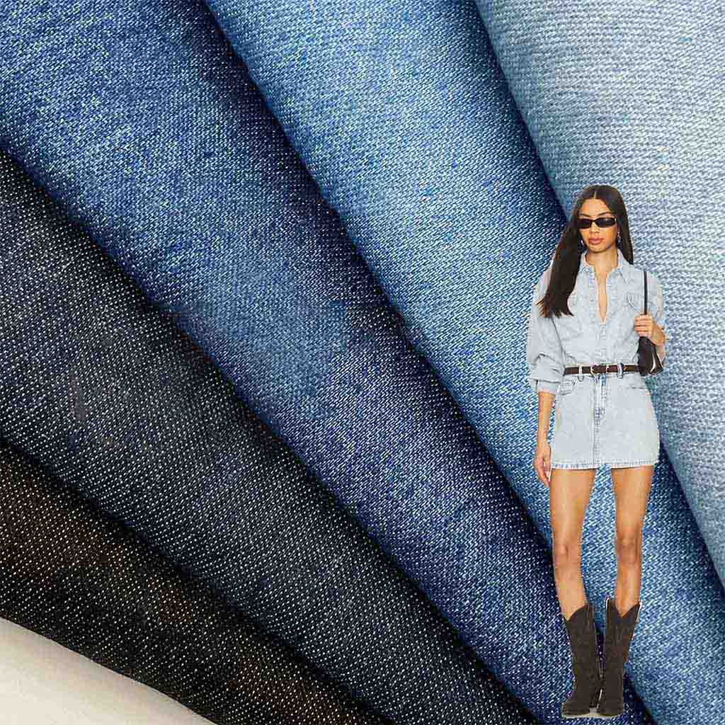 Stretch denim stof